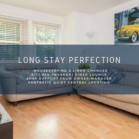 Dwellcome Home Ltd 2 Bedroom King & Double Central Apartment, Free Allocated Barrier Secured Parking Space At Rear Entrance & Fast Wifi, Ideal For Long Term Contractor, Corporate, Etc Stays, Regular Housekeeping Option - See Our Site For Assurance Aberdeen Bagian luar foto